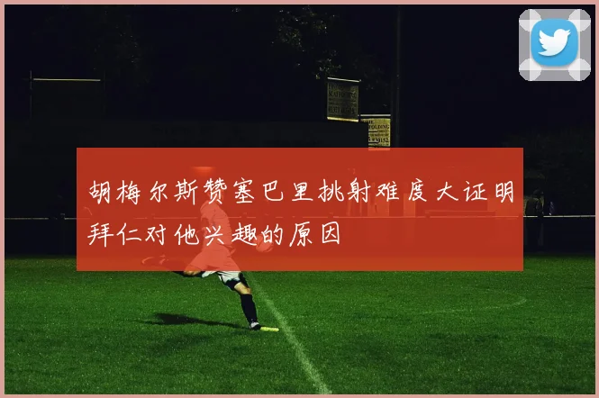 胡梅尔斯赞塞巴里挑射难度大证明拜仁对他兴趣的原因